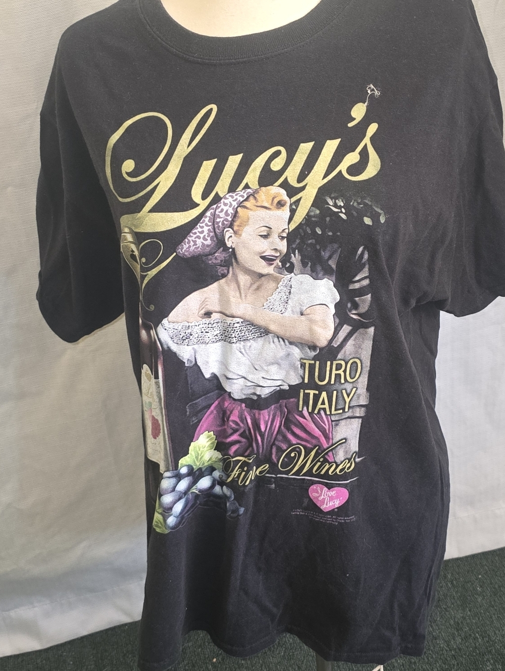 Gildan I Love Lucy Black T-Shirt